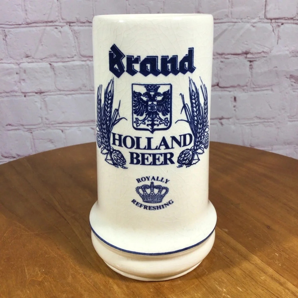 Vintage Royal Brand Holland Beer Royally Refreshing Hand Made Ceramic Stein